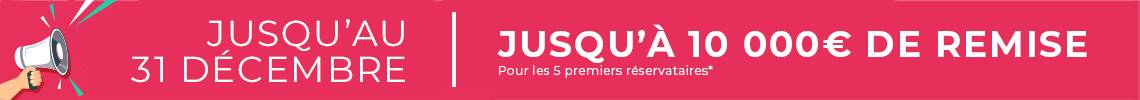 jusqu'à 10 000 euros de remise*