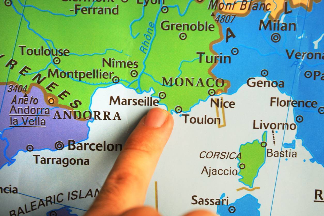 Carte géographique Aubagne
