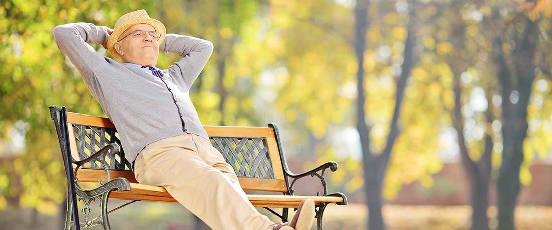 retraite tranquille banc